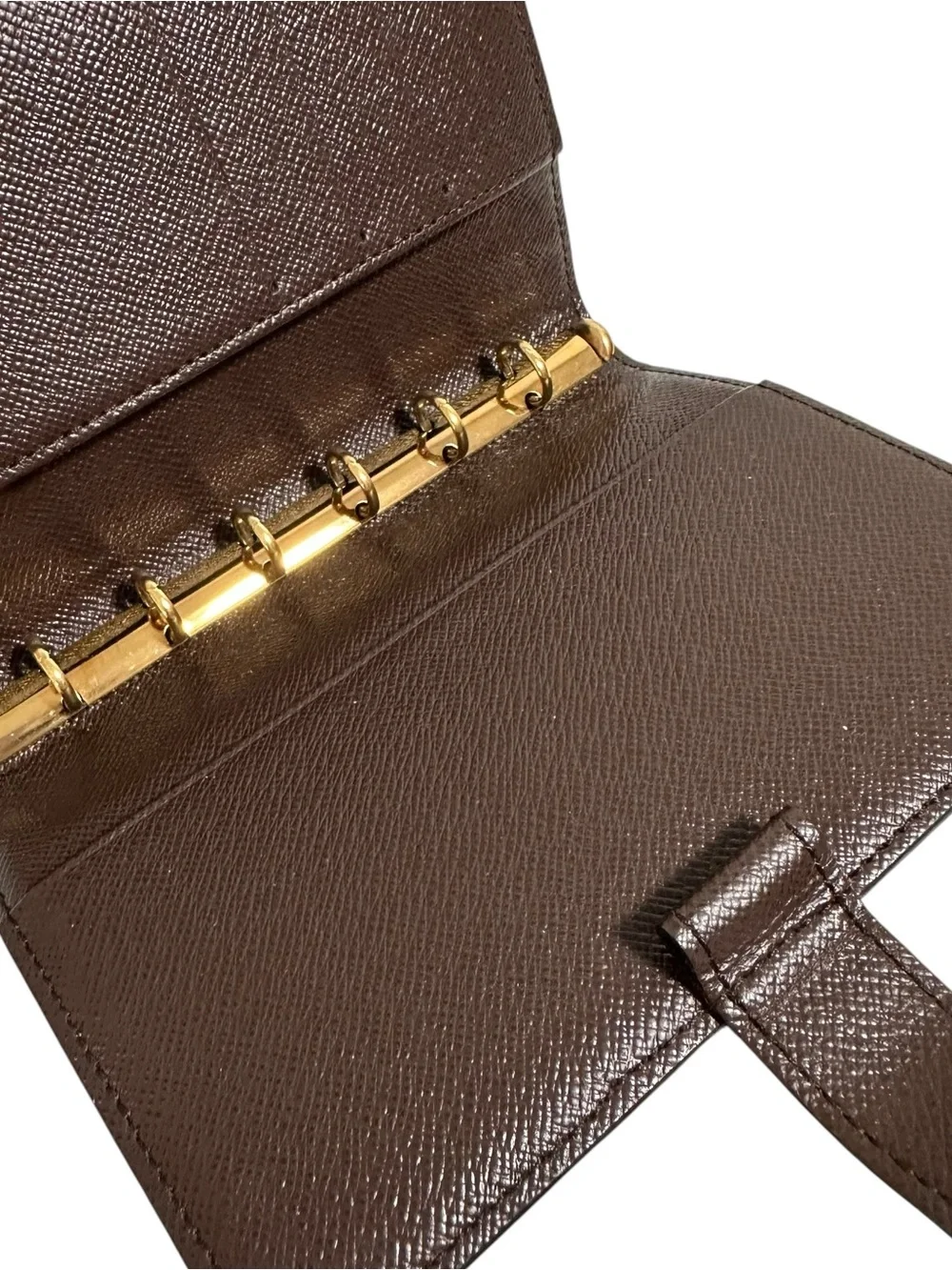 Louis Vuitton Damier Ebene Leather Agenda PM Passport Travel Organizer